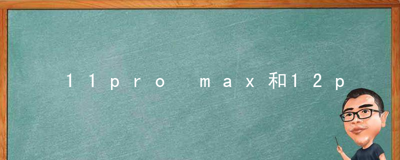 11pro max和12pro max的区别